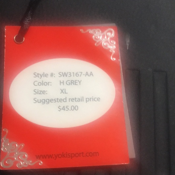 BRAND NEW YOKI GRAY SWEATER. SIZE- XL - Picture 7 of 8